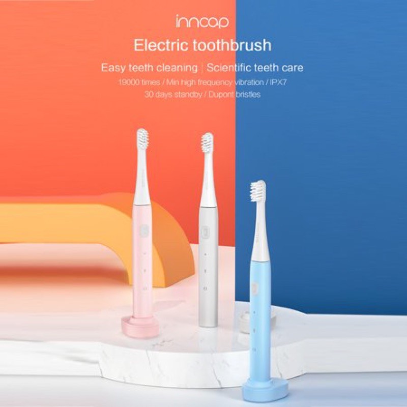 Inncap Electric Toothbrush Sikat Gigi Elektrik Waterproof Rechargeable Colgate pepsodent ciptadent darlie pasta gigi