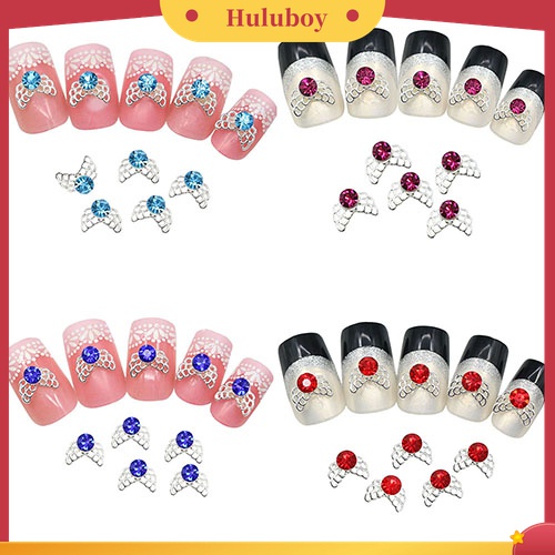 Huluboy Huluboy♡ 10pcs Stiker Berlian Imitasi 3D Hollow Untuk Dekorasi Manicure DIY