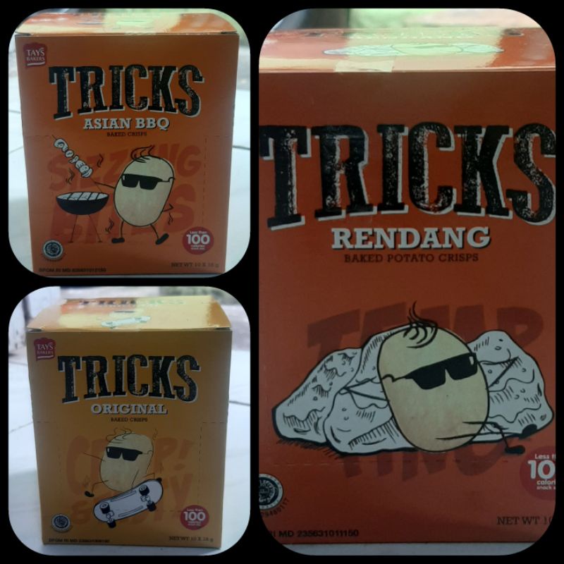 

tricks bbq/tricks original/tricks kimchi/tricks rendang/tricks bulgogi/snack murah