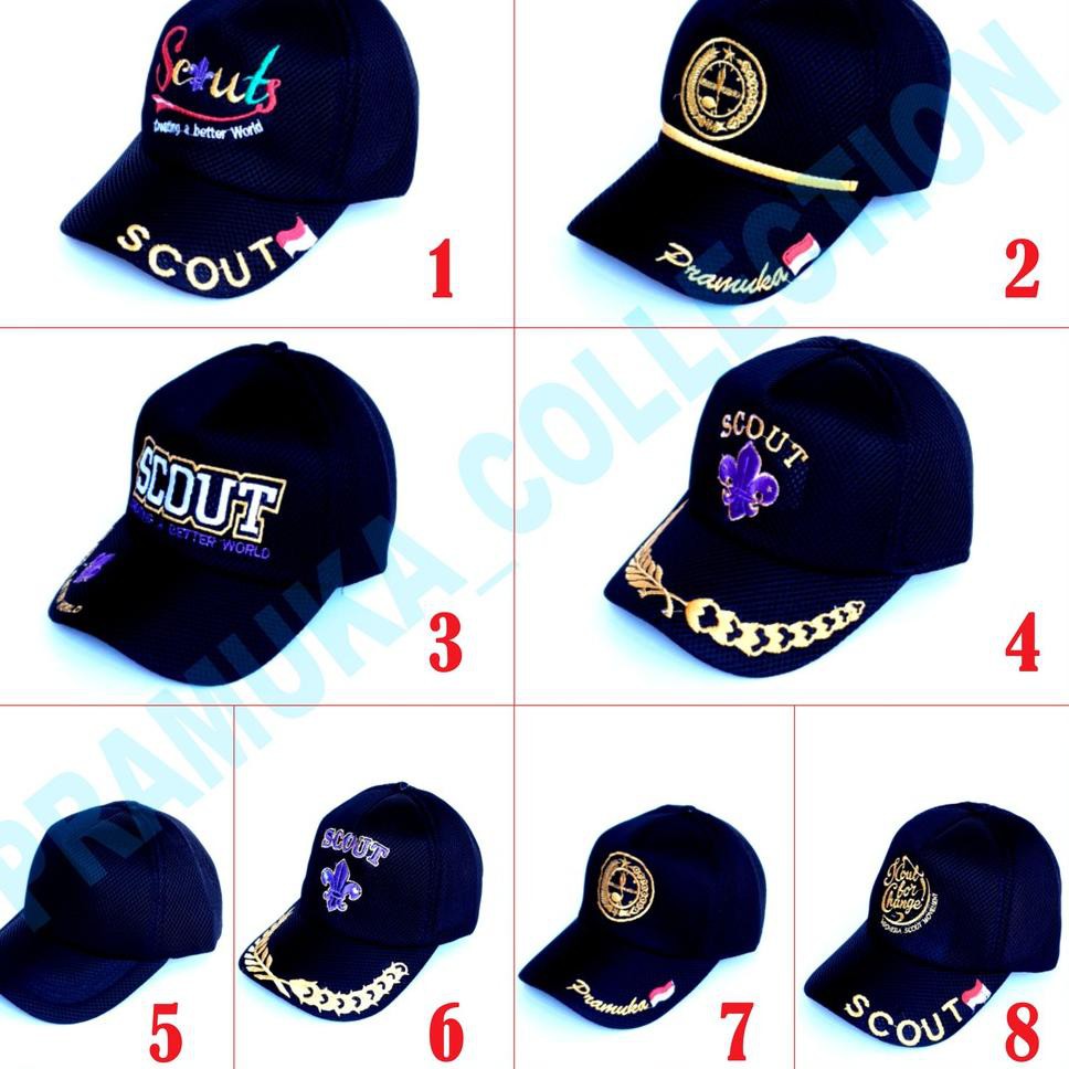 [ART. 297204] Topi scout lapangan pramuka double mess jaring tebal