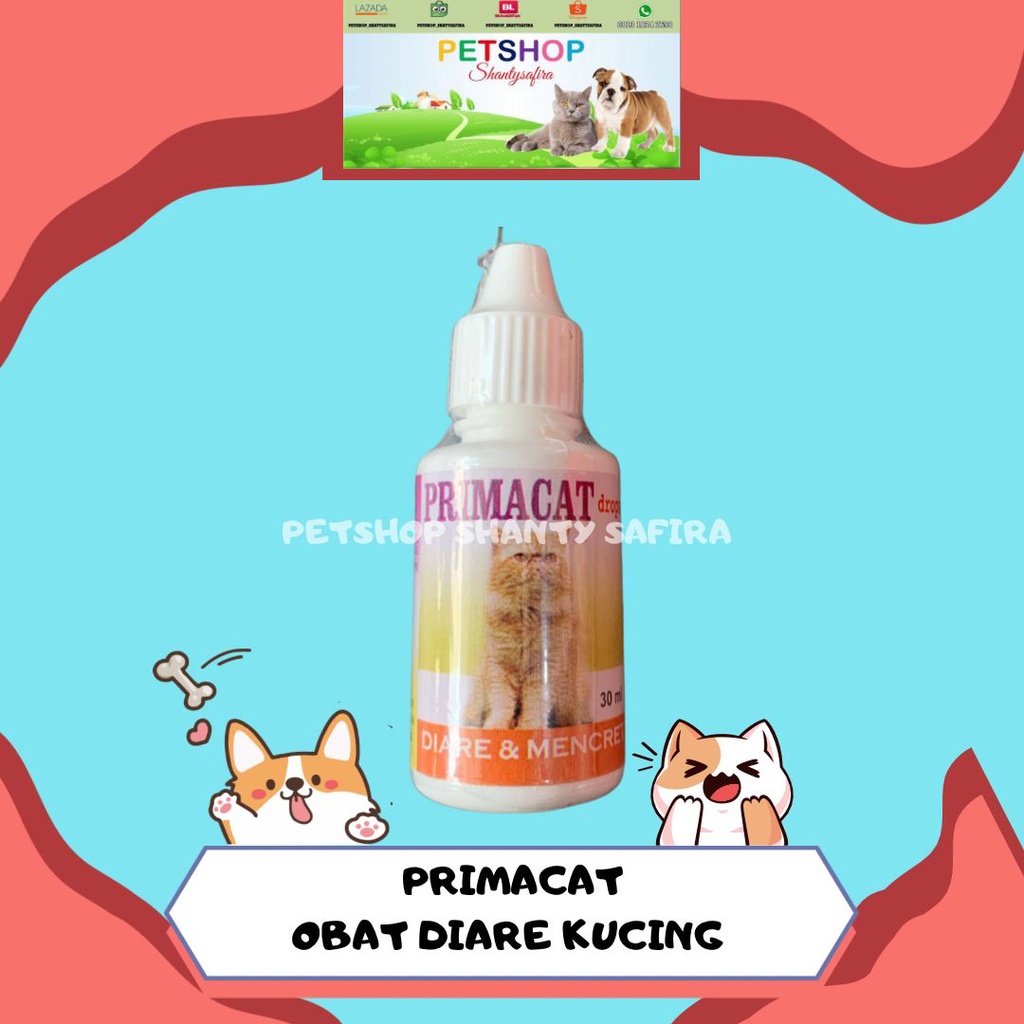 PRIMA CAT DROPS 30 ML- OBAT DIARE KUCING