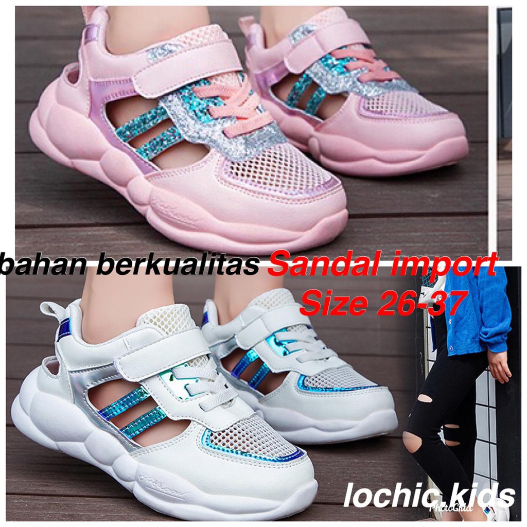 (LOLI-JKT) C4 Sepatu anak berkualitas 26-37 bahan super lembut sepatu anak (LOCHIC)