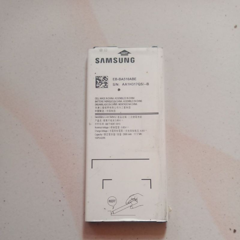 Baterai EB-BA510ABE SAMSUNG A5 A510 A510FD Original second copotan
