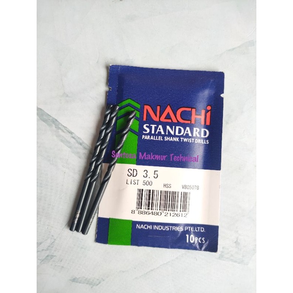 NACHI 3,5 MM Mata Bor Besi Drill Bit HSS 3.5 3.5mm 3,5mm