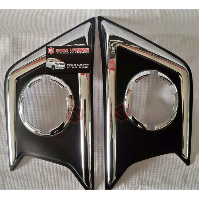 Ring Fog Lamp Model Sportivo for Pajero Sport 2012 [Chrome-Hitam Doff]