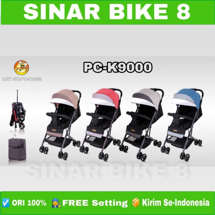 Kereta Dorong Bayi Baby Stroller PACIFIC PC-K9000 Reversible Folding