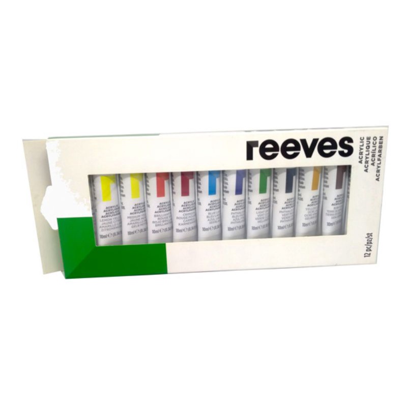 

Reeves 12 Acrylic Colour Set New