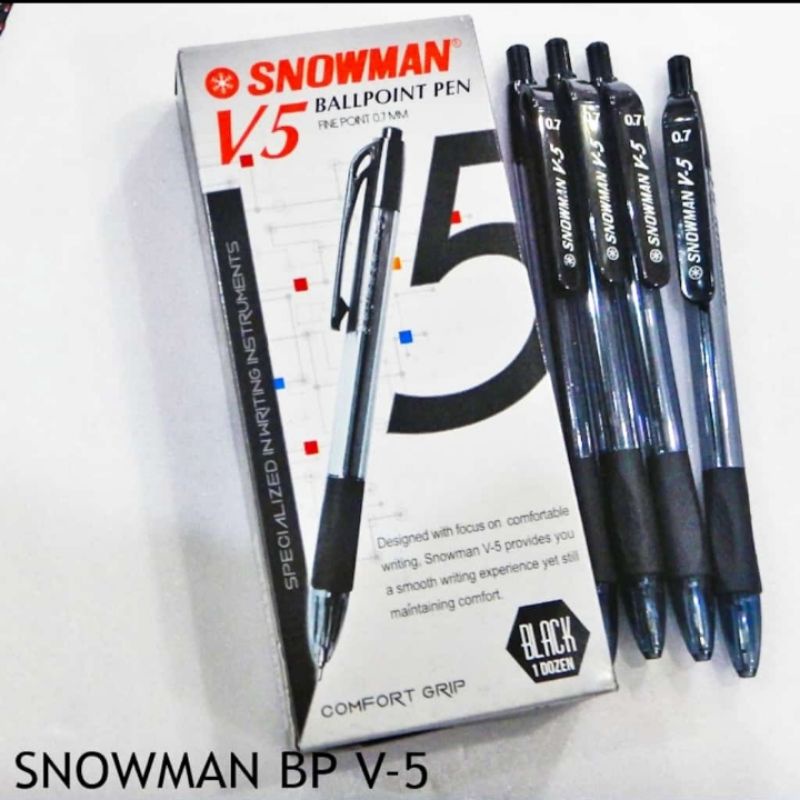 

PULPEN SNOWMAN V5 HITAM/BIRU