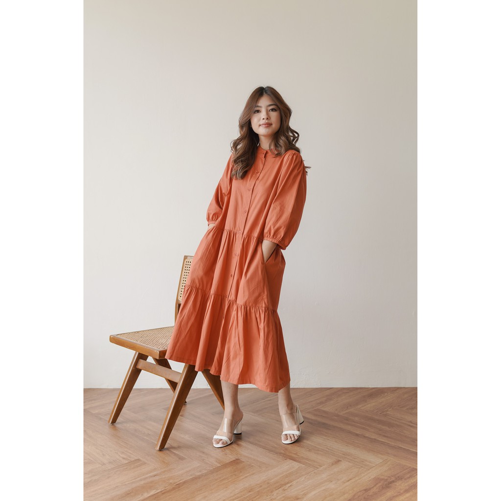 ABBEYTALE - POETRI DRESS APRICOT