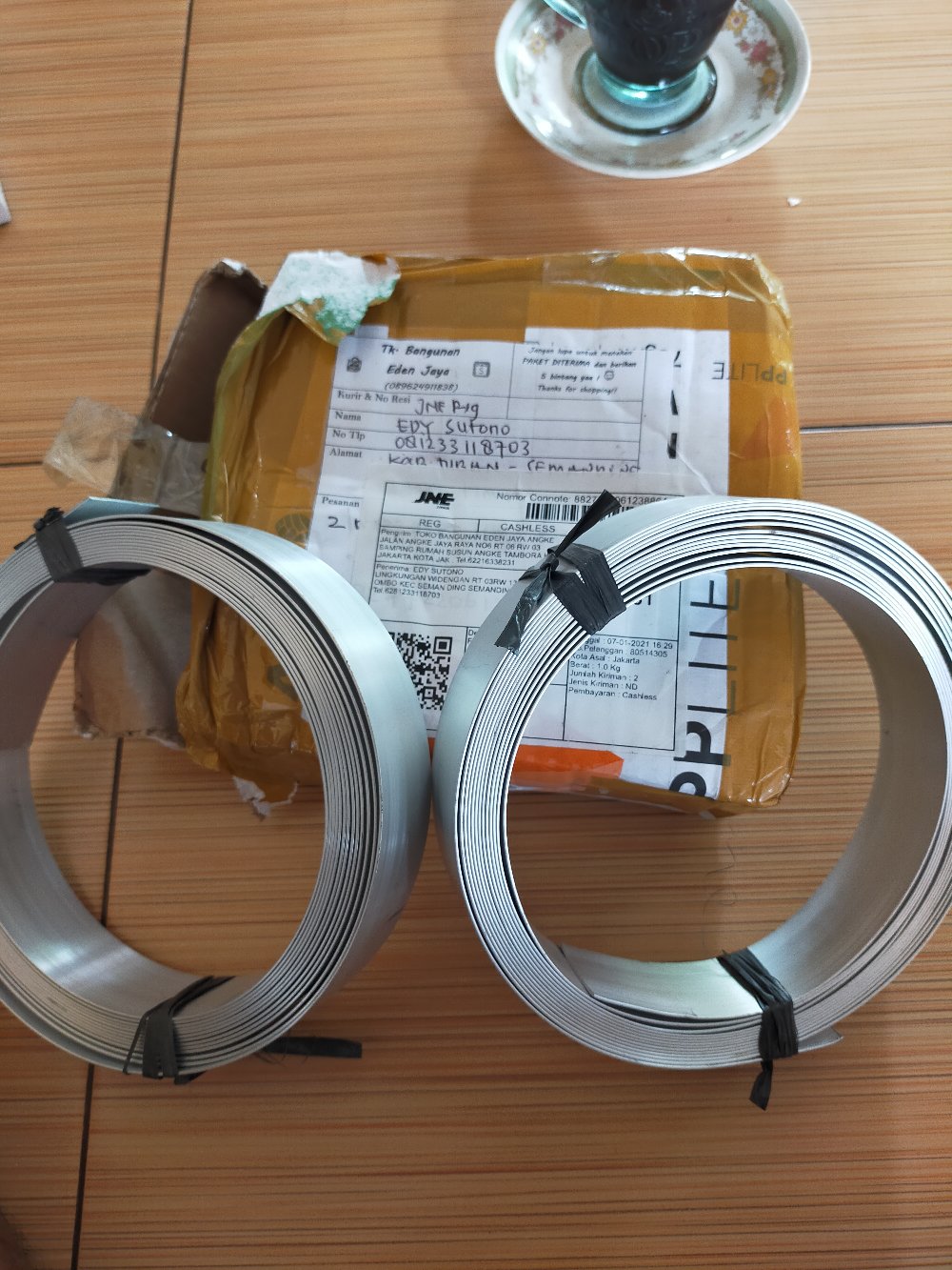 Plat Strip Aluminium 1 1/4inchi / 3,1 Cm Panjang 6 Meter Tebal 1 Mm