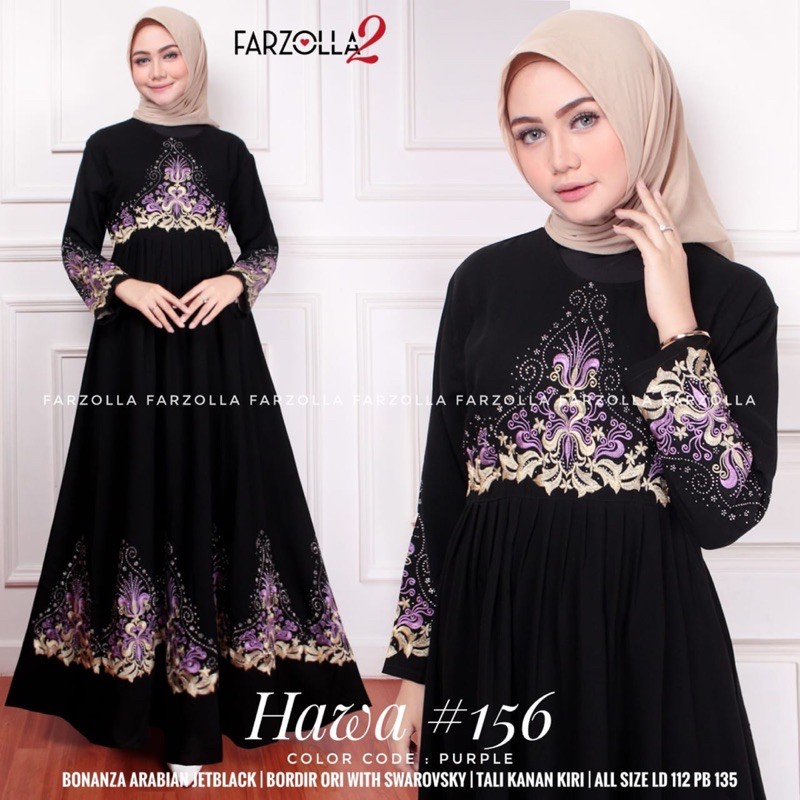Abaya Turkey | Hawa #156 | Busana Arab Muslimah Original by Farzolla