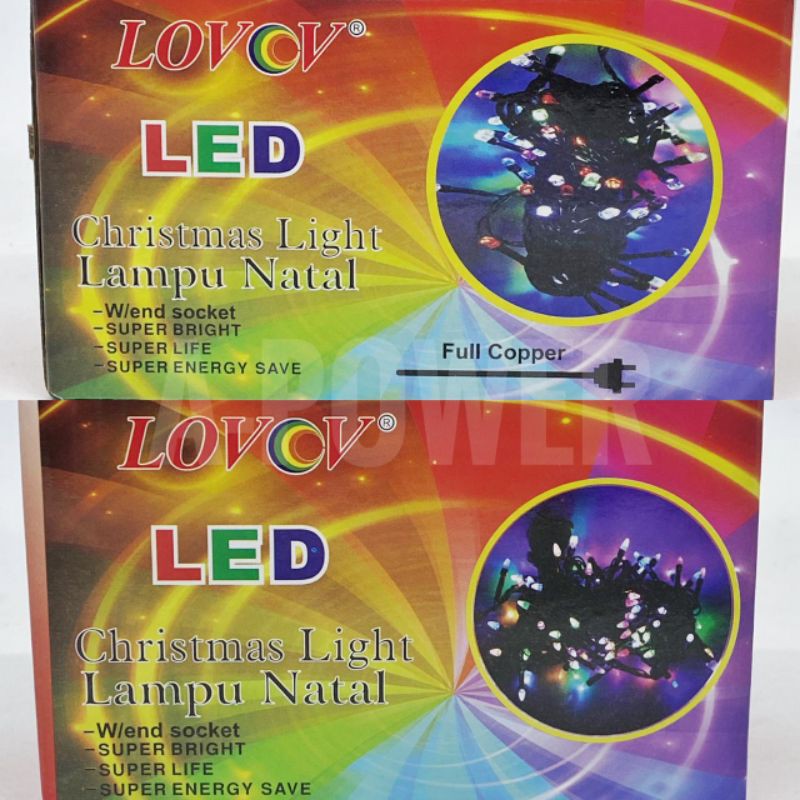 Lampu LED Natal/Tumblr Warna-Warni/Rainbow (10m)