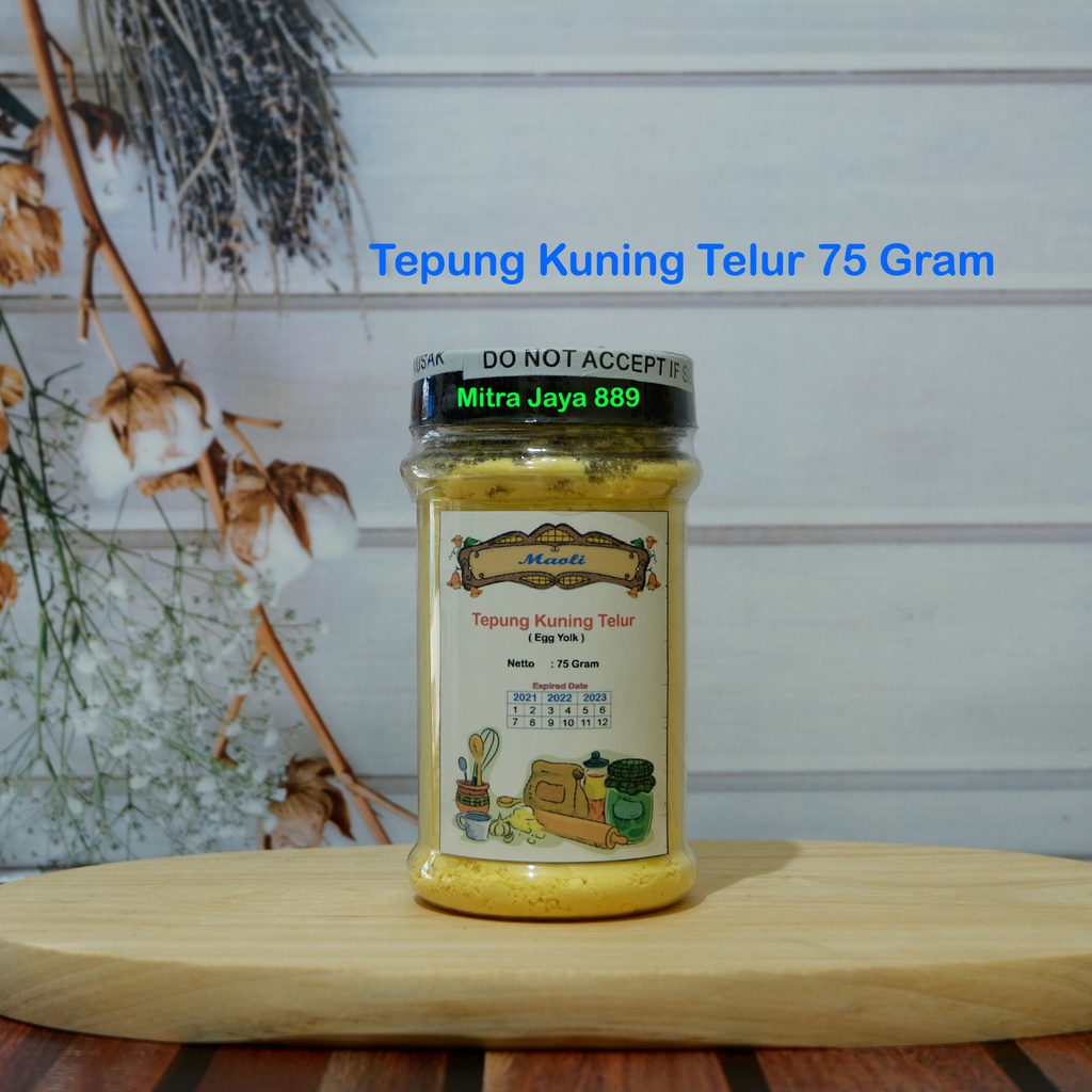 Tepung Kuning Telur 75 gram / Egg Yolk Powder / Kuning Telur Bubuk