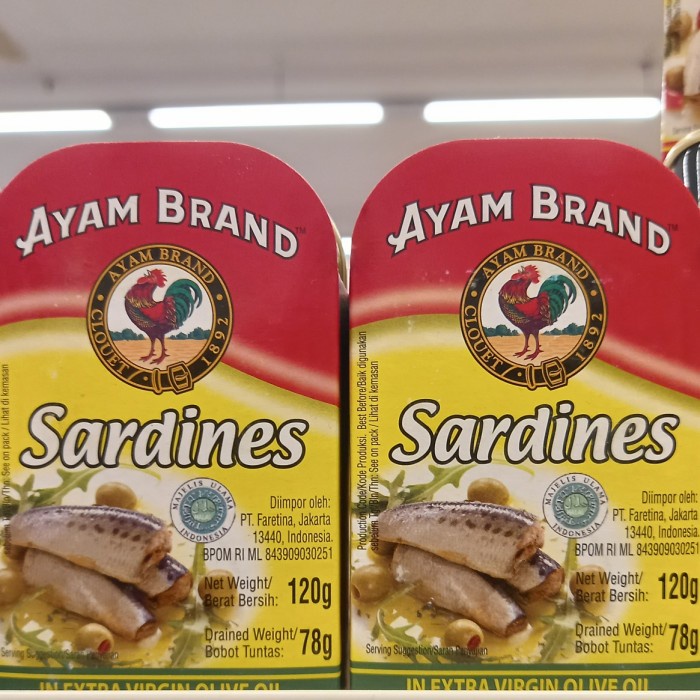 

Gg01Hh Ayam Brand Sardines Extra Virgin Olive Oil 120Gr Ds01Gkk