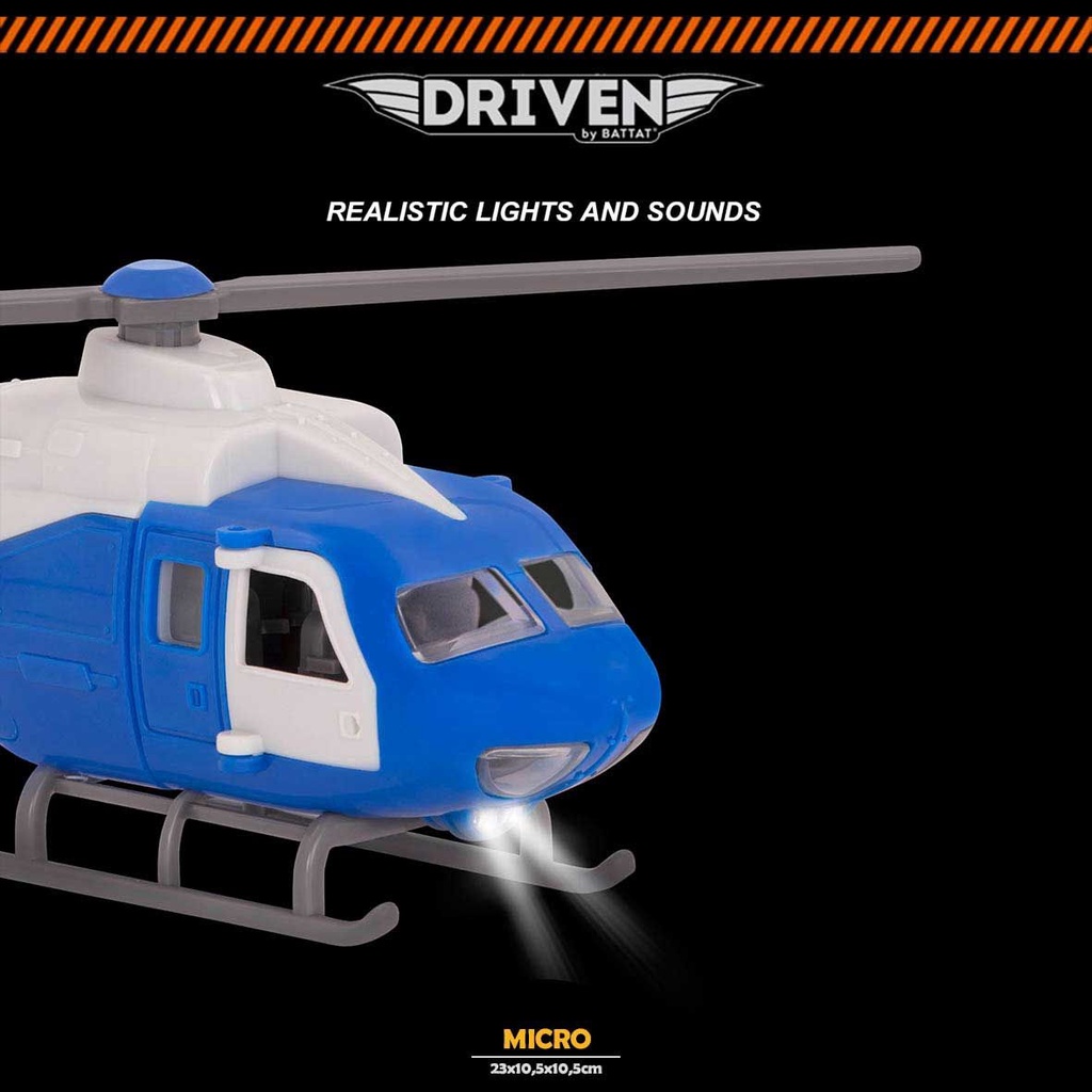 DRIVEN BY BATTAT Micro Series Micro Helicopter Mainan Anak  Diecast