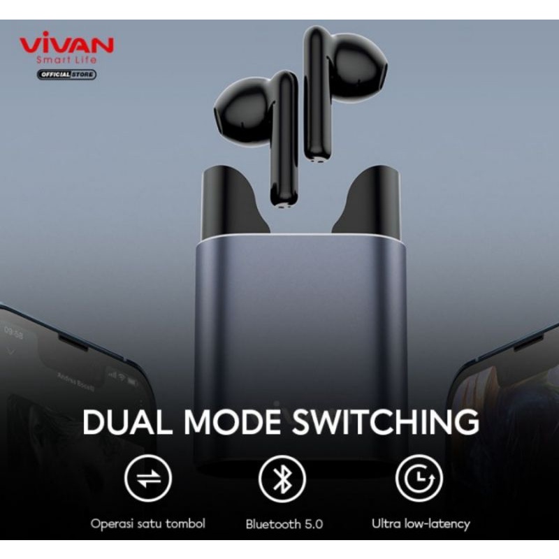 VIVAN Life 100 Handsfree Metallic Bluetooth 5.0