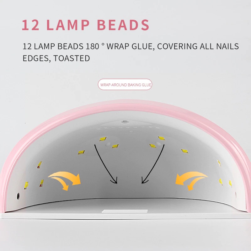 alat Pengering Kutek Kuku UV 12LED 36W Nail Dryer