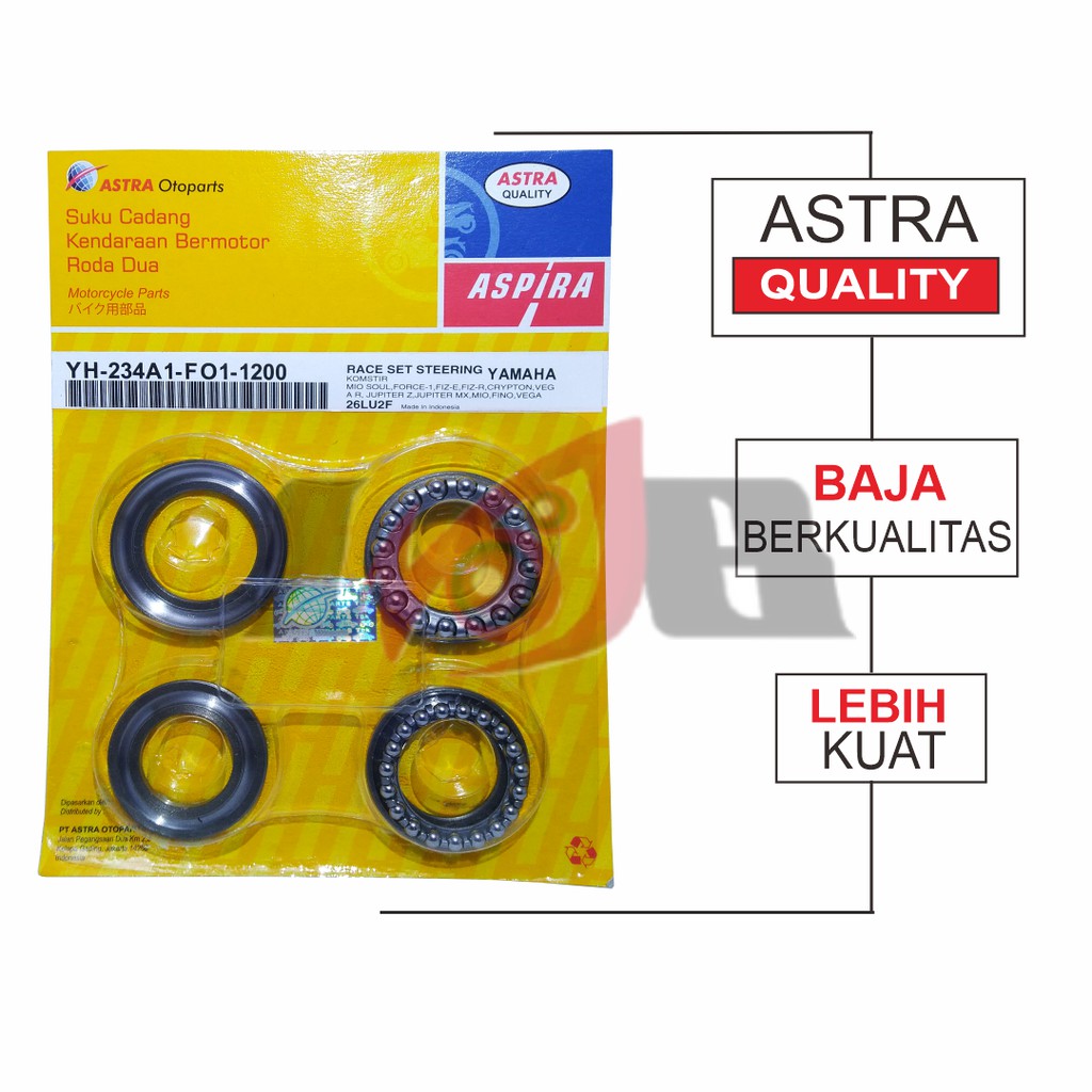 Komstir F1 RX-K King Mio Soul GT Vega MX Bearing Laher Race Set ASPIRA