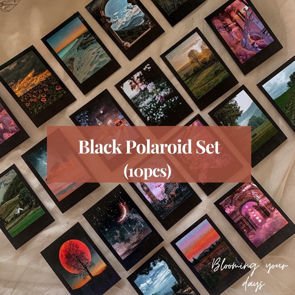 

Black Polaroid Set Polaroid Foto Gambar Aesthetic Dekorasi Lukisan Hiasan Journaling Jurnaling Photo