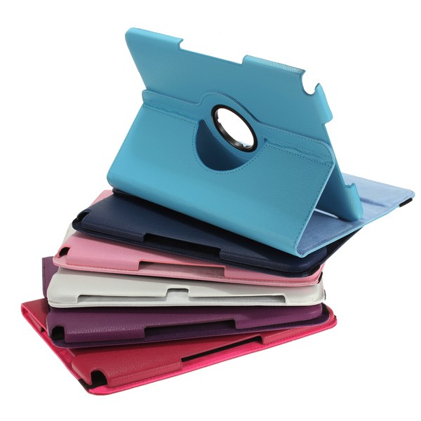 Samsung N8000 Note 10.1 Rotating leather case autolock