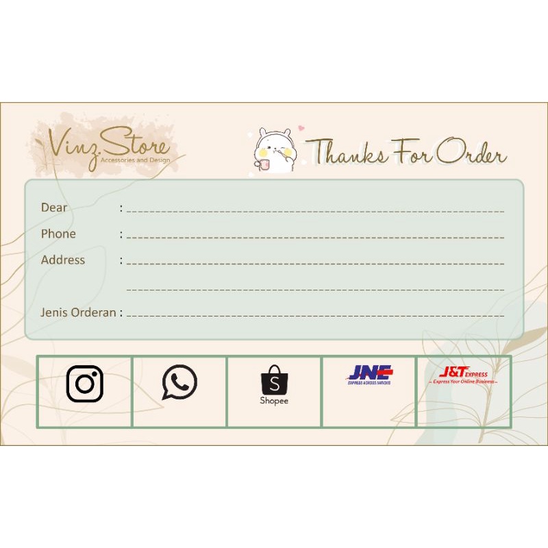 

Stiker pengiriman olshop