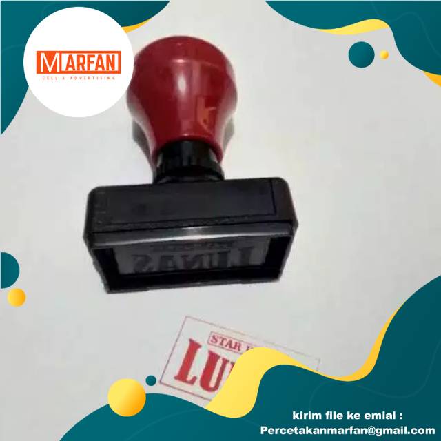 

Stempel flash 1 warna murah meriah 2 x 4 cm