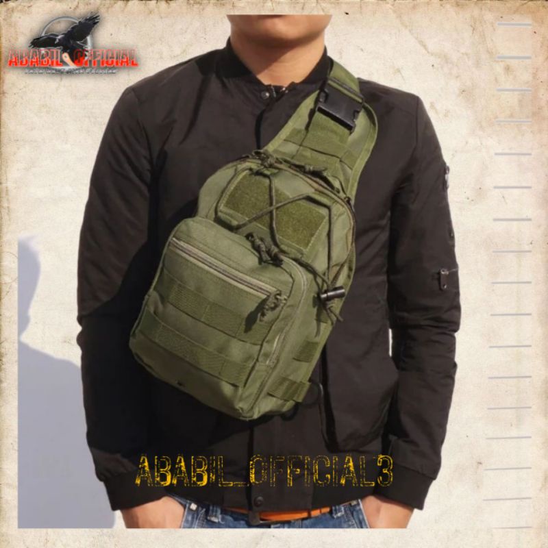 TAS SELEMPANG BOTOL/LUPUS ARMY best seller free logo