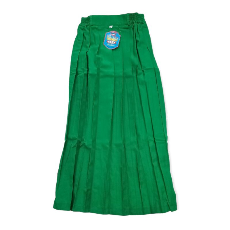 Rok sekolah maxy rempel/rok sekolah warna hijau untuk Madrasah ibtidaiyah (Mi) merk bullofa