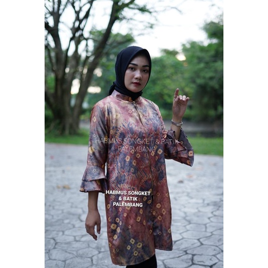 TUNIK JUMPUTAN PALEMBANG ASLI SUTRA VALVET SILK