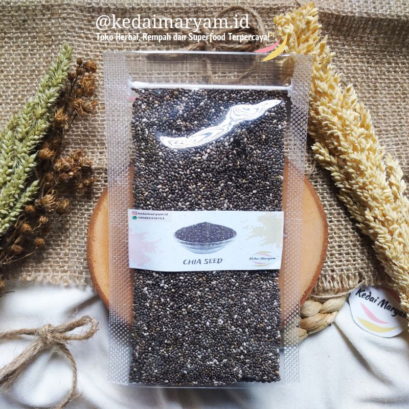 

Chia Seed Asli Organik Chiaseed 250 Gr 250 Gram Tulang Jantung Radang Darah Tinggi Gula Darah Diabetes