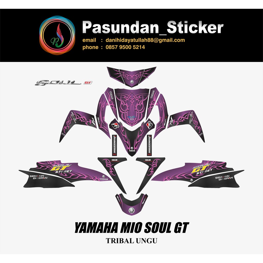 Jual YAMAHA MIO SOUL GT TRIBAL UNGU Indonesia Shopee Indonesia