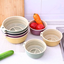 Baskom Saringan 2TIPE Baskom Plastik murah Baskom Saringan Cuci Buah Sayur Wadah Saringan BEDA TIPE
