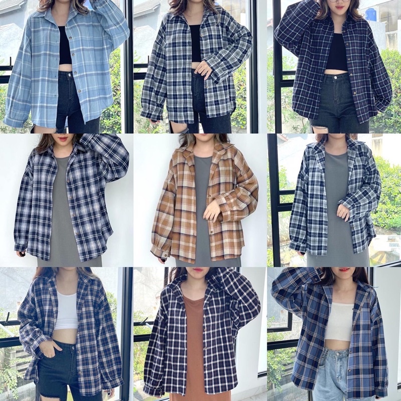 TARTAN FLANEL SHIRT KEMEJA KOTAK / devilknitwear devilknit_id-1