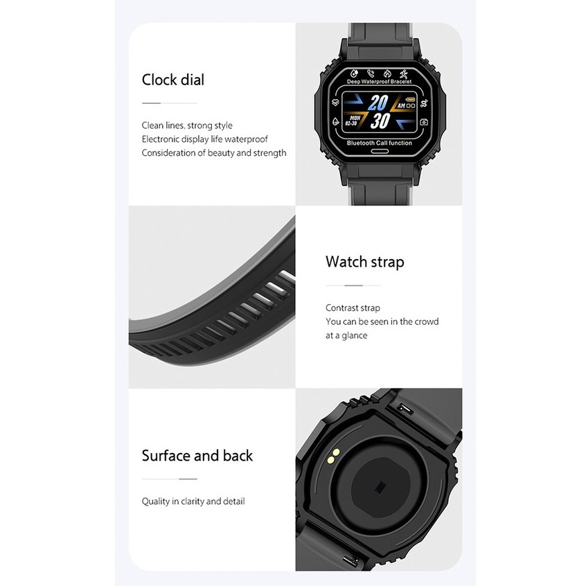 SMARTWATCH B7 Jam Tangan Pria Wanita Digital Smartwatch Bluetooth Heart Rate Sport WATCHKITE WKOS