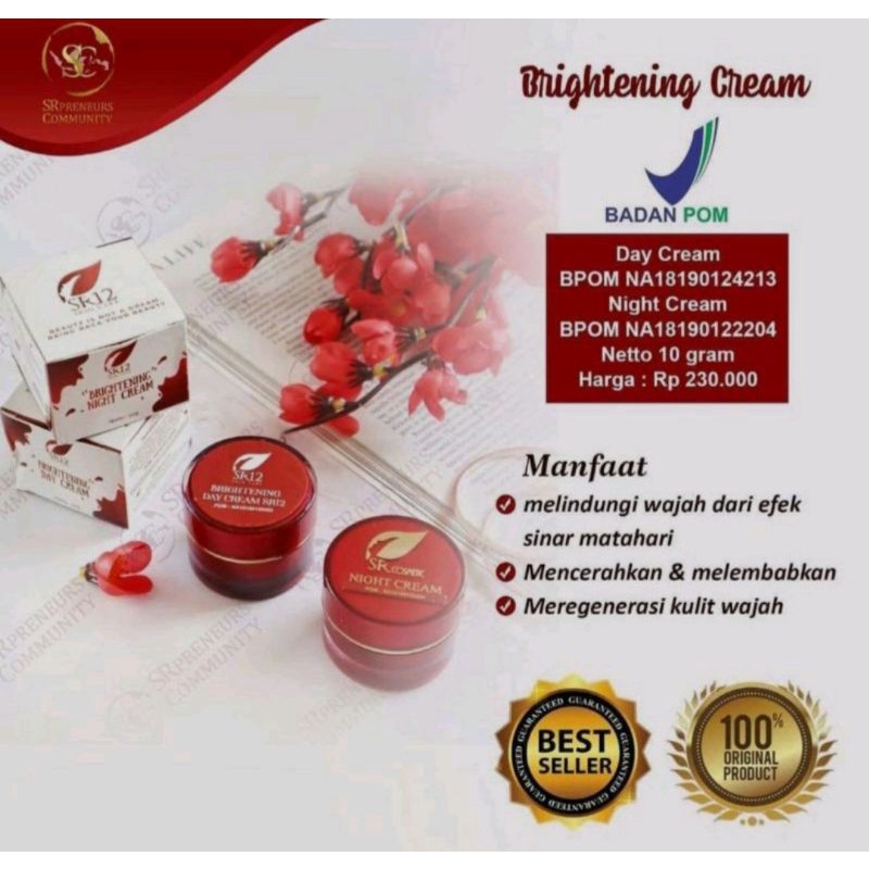 Brightening Day Cream SR12 Brightening night Cream SR12