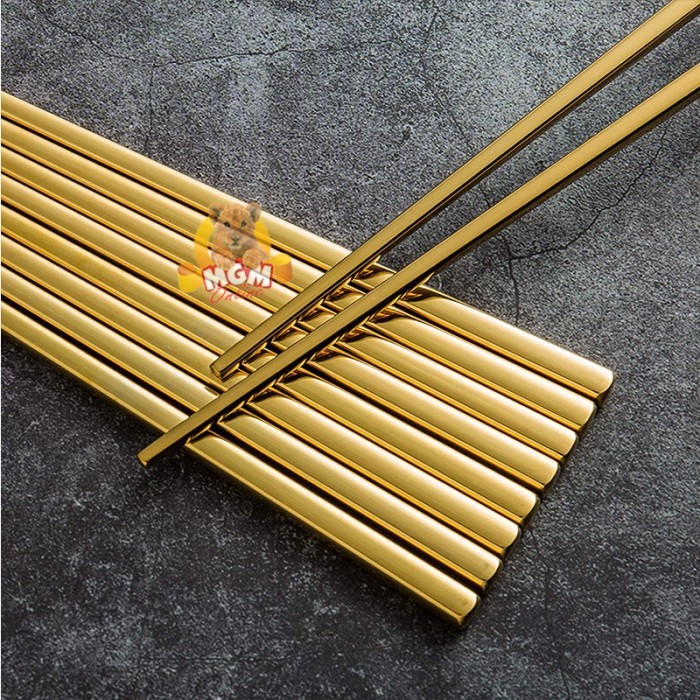 Gold SUJEO sumpit makan emas korea Gold dinner Chopstick korean