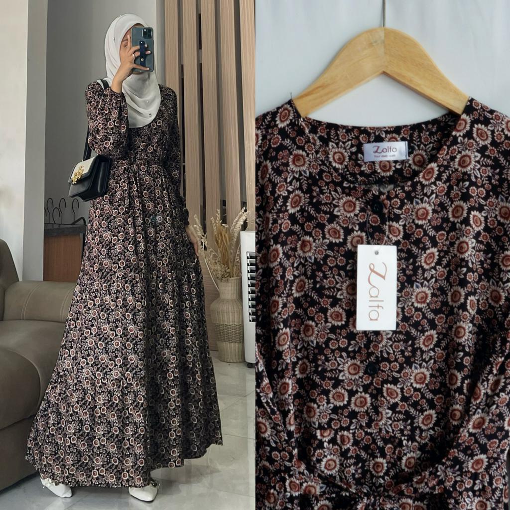 CELOSIA dress by ZALFA OUTFIT / gamis motif rayon