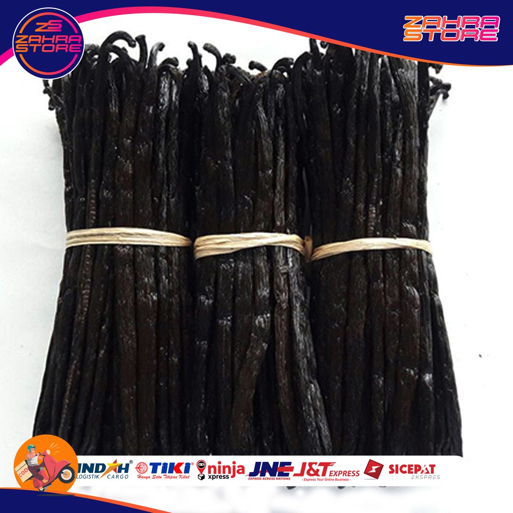 

VANILLA BEAN STICK ORGANIK Per Batang VANILLI VANILI VANILAzahra store