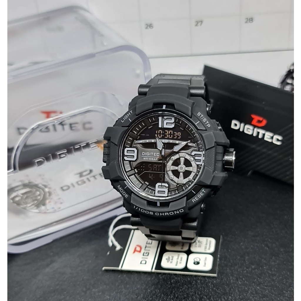 JAM TANGAN DIGITEC PRIA SPORT TYPE DA 2176 d50mm/ JAM TANGAN DIGITEC SPORT WATERESIST 10 BAR/ JAM TANGAN DIGITEC PRIA ORIGINAL STRAP RUBBER