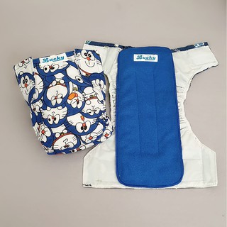 Popok kain  Clodi perekat motif doraemon insert diadora  