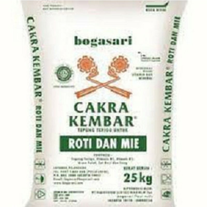 

TEPUNG TERIGU CAKRA KEMBAR 25 KG