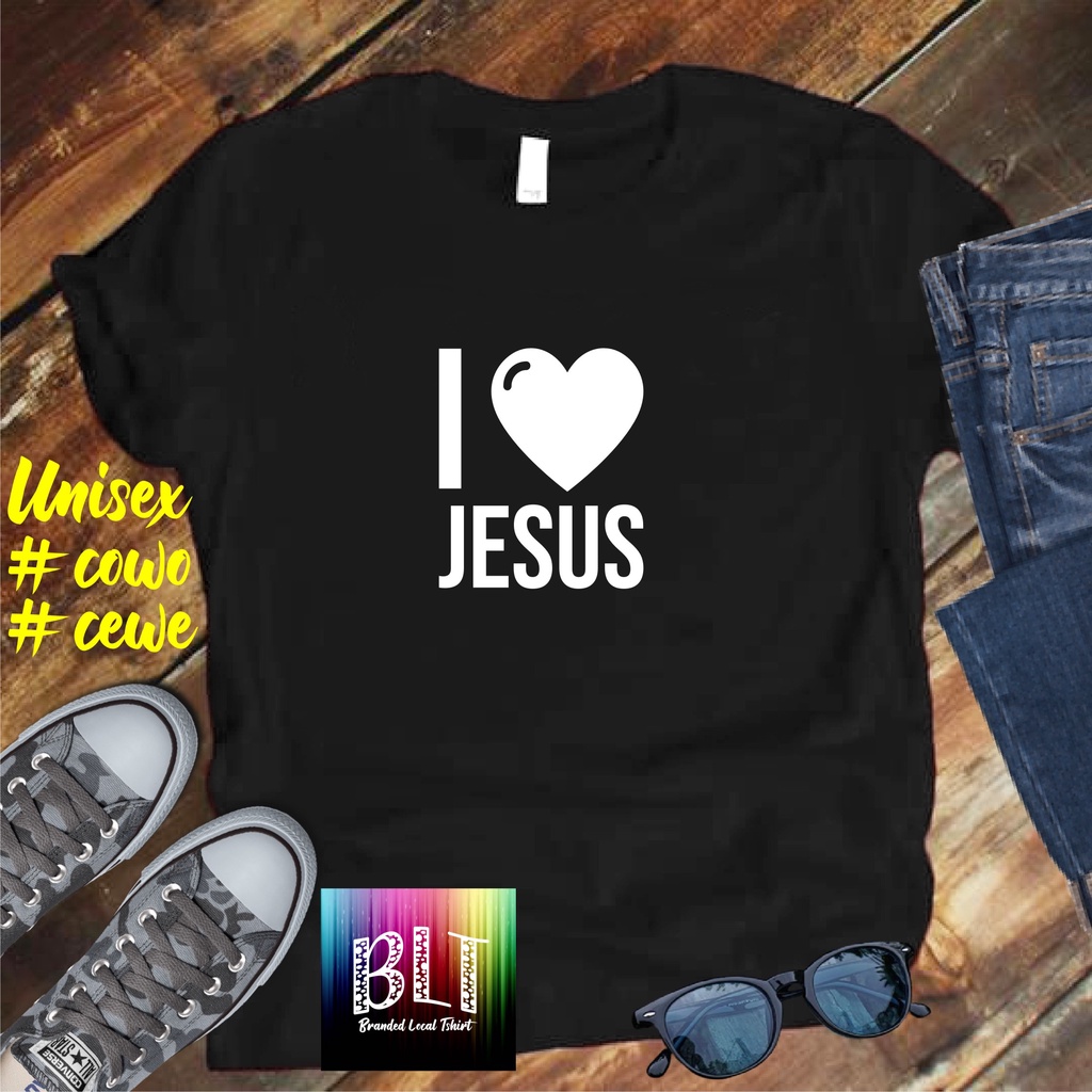 Cod Diskon Promo Gratis Ongkir Kaos I Love Jesus /Kaos Terlaris Kualitas Terjamin Kaos Pria Distro kristen protestanHits 2022/Kaos Murah Kaos Cotton 30s Kaos katun/Pakaian Pria Kaos Pria Dan Pakaian Wanita Kaos Viral/Best Seller Pakaian Pria