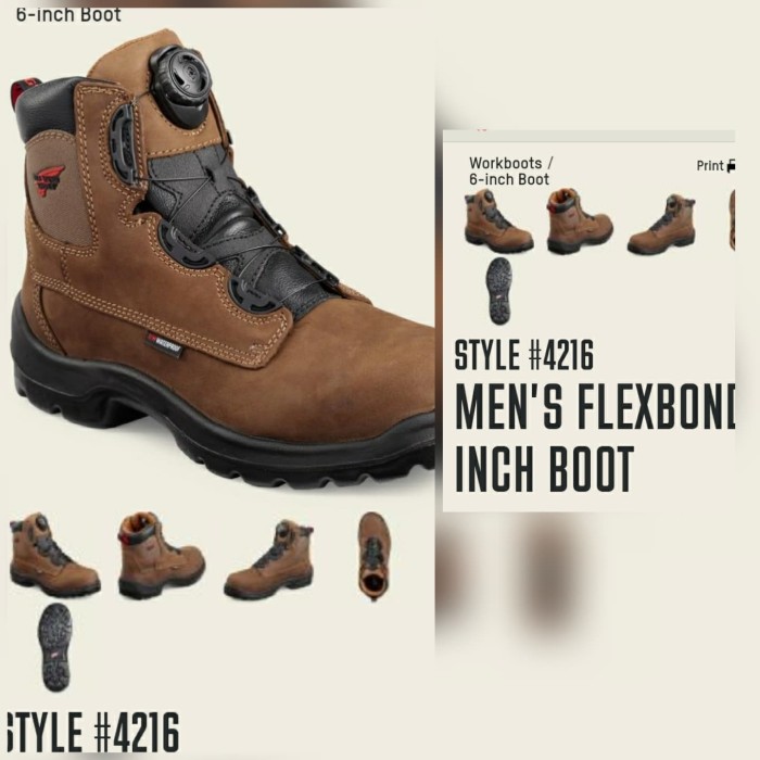 SEPATU SAFETY REDWING 4216