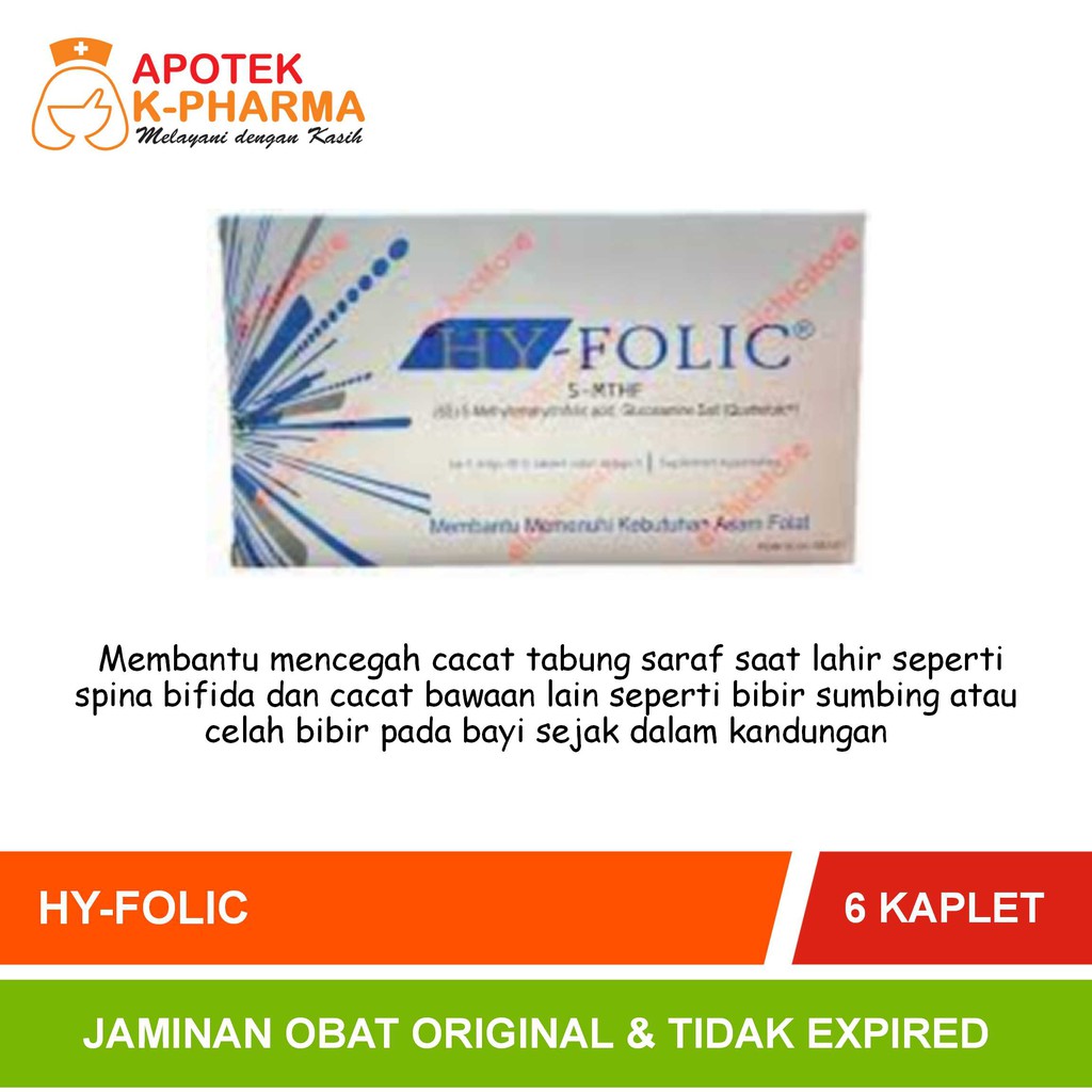 HY-Folic Strip Isi 6 Kaplet Obat Original Simex