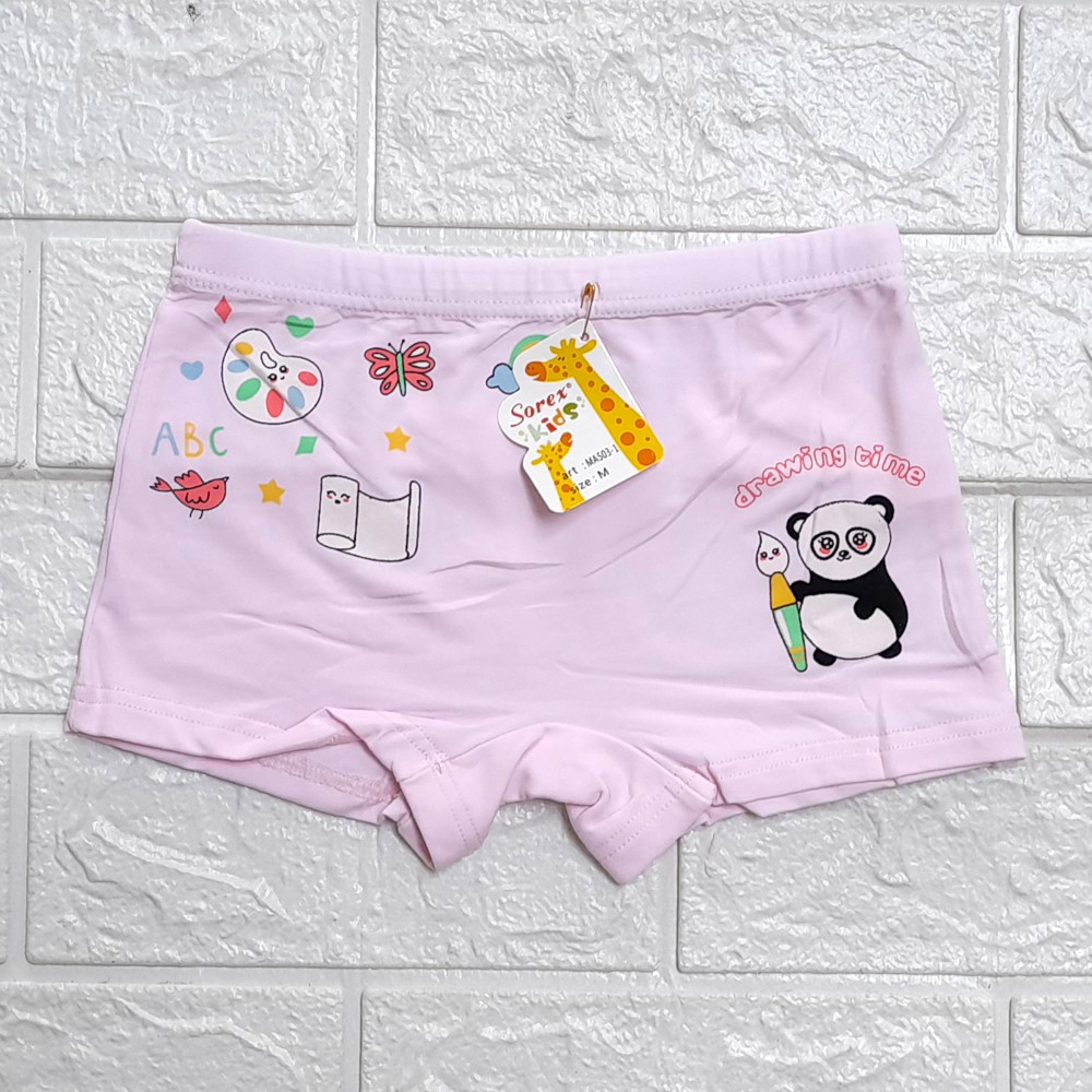 BOXER ANAK CEWEK SOREX MA 503-1 Celana Pendek Kotak Anak Cewek Kids Pants sz M L XL