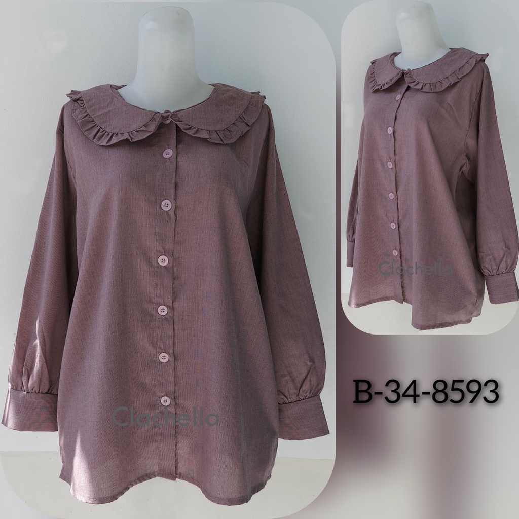 Clachella Baju Atasan Wanita Casual, Blus B348593