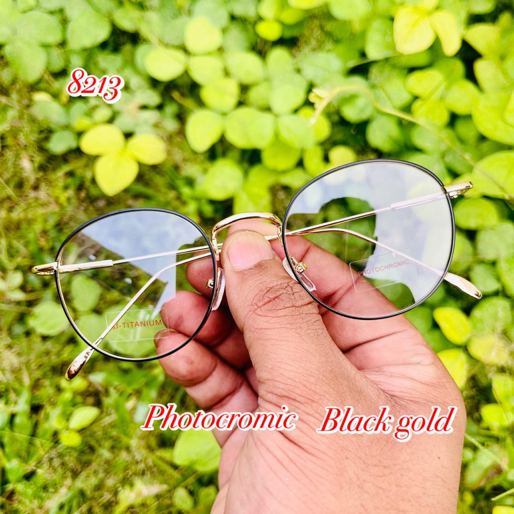 KACAMATA PHOTOCROMIC FRAME OPTIK FASHION VINTAGE OVAL BLUERAY - SPRING STYLE