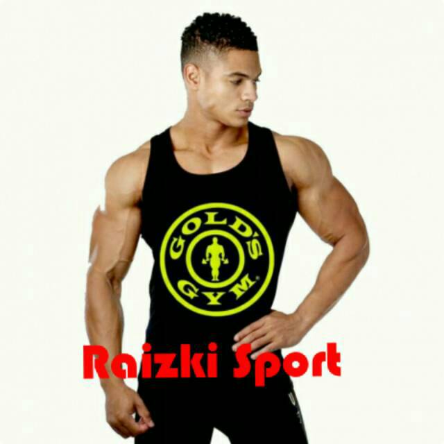 Kaos Singlet Sport Berlogo GOLD'S GYM