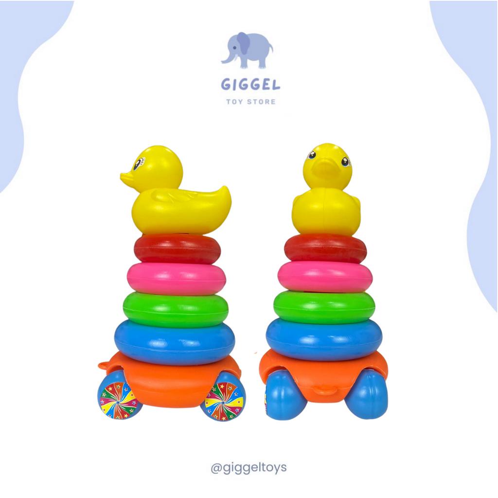 [ Giggel ] RINGS ON THE WHEELS / Ring Donat Roda Susun Plus Bebek / Ring Donat Roda / Ring Bebek Roda