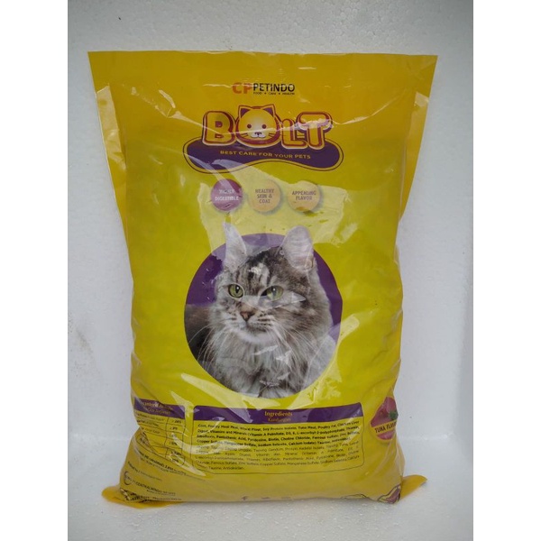 BOLT Makanan Kucing Repack 1kg - netto 1000 gram